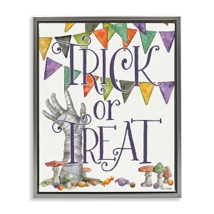 Stupell Industries Spellbound Trick Or Treat Floating Frame Canvas Art - 1 of 4