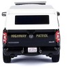 2019 RAM 1500 Laramine Crew Cab  Truck "California Highway Patrol" Black & White w/Bed Camper 1/27 Diecast Model Car by Motormax - 4 of 4