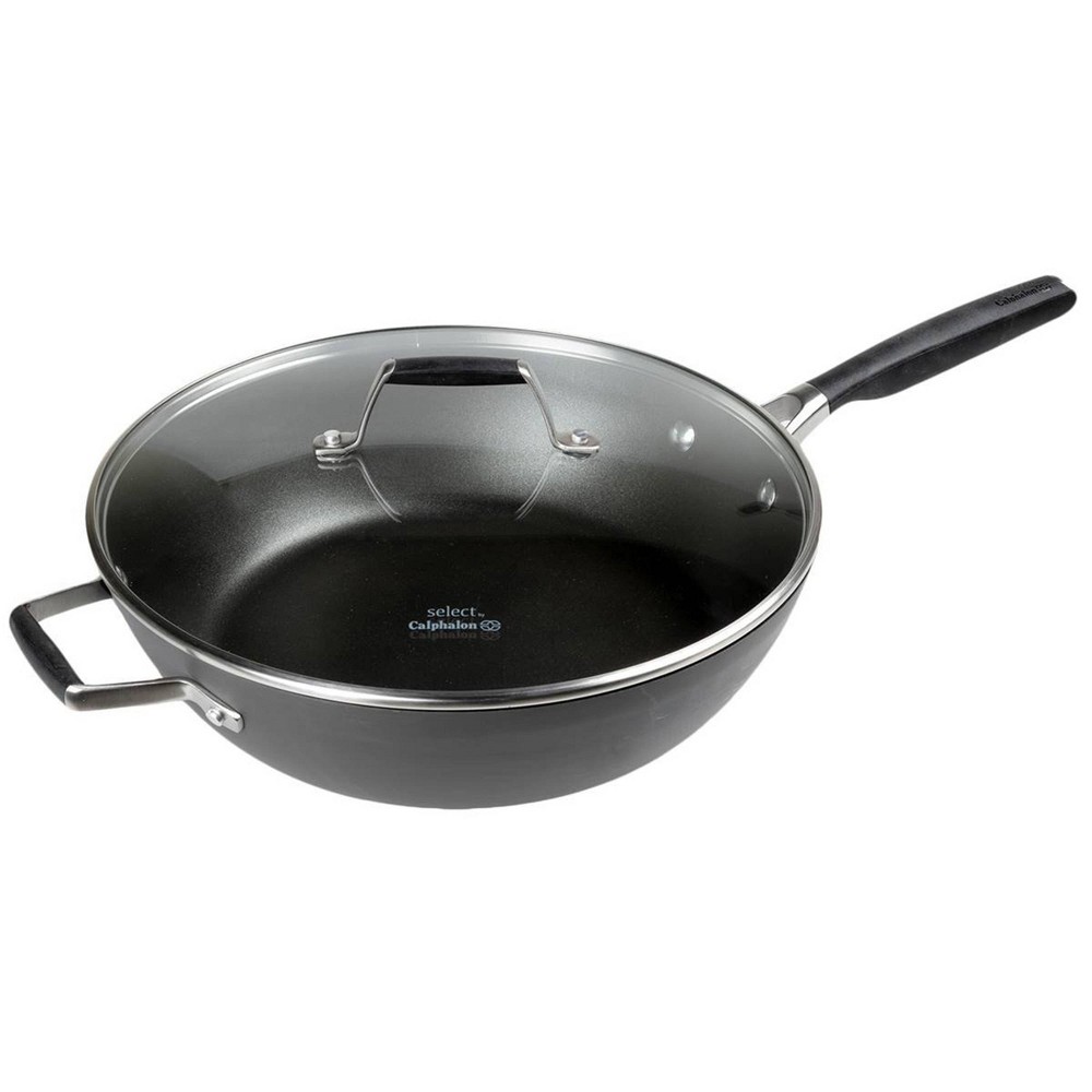 Photos - Pan Calphalon Select by  with AquaShield Nonstick 12" Jumbo Fry  with Lid 