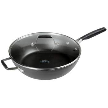Select by Calphalon with AquaShield Nonstick 12" Jumbo Fry Pan with Lid