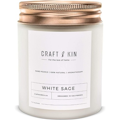Stand Around Creations Soy Aromatherapy Candle - Scent: Orange 16oz White