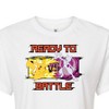 Women's - Pokémon - Pikachu Mewtwo Battle Cropped Graphic T-Shirt - 2 of 4