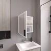 GlasFlength Decorative Wall Mirrors Medicine Cabinet Accent Mirror Wall Mounted Mirror Storage Cabinet for Bathroom Wall, White, 20"*6"*22" - 3 of 4