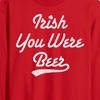 Men's - Instant Message - Irish You Were Beer Long Sleeve Graphic T-Shirt - 2 of 4