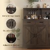 Sideboard Buffet with Microwave Stand, Buffet Storage Cabinet with Drawers, Wood Coffee Bar Cabinet - 2 of 4