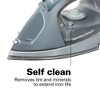 Hamilton Beach Retractable Cord Iron: Stainless Steel Soleplate, Vertical Steam, 1500W, 8ft Cord, 8oz Water Tank - 4 of 4