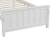 Wood Platform Bed Twin size Platform Bed White - 4 of 4