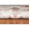 5'x7'6" Jewel Collection Vintage Medallion Rug Beige/Red - Linon: Indoor Medium Pile, Machine Made, 5x7 Rug - 3 of 4