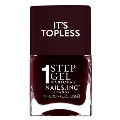 Nails.INC It’s Topless, 4-in-1 Base Coat, Treatment, Color and Top Coat 1-Step Gel Nail Polish - 0.47 fl oz