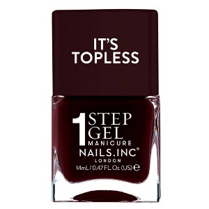 Nails.INC It’s Topless, 4-in-1 Base Coat, Treatment, Color and Top Coat 1-Step Gel Nail Polish - 0.47 fl oz - 1 of 4