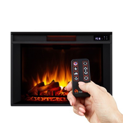 Centennial Grand Black Electric Fireplace with Mantel