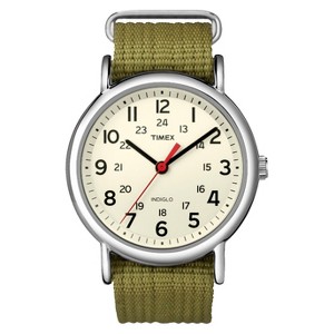 Timex Weekender Slip Thru Nylon Strap Watch - Green T2N651JT - 1 of 3