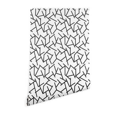 2"x4" Holli Zollinger Haystack Wallpaper Black - Deny Designs