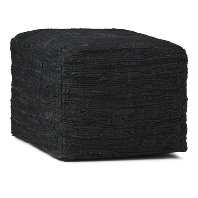 Pouf : pouf poggiapiedi LOWELL BLACK