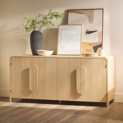 Saracina Home Modern 64" Sideboard with Rounded Edges
