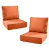 Buenhomino 6-inch Outdoor Cushion Set, 24"x24" Replacement Water Resistant Zippered Cushion for Chairs,8 Colors - 2 of 4