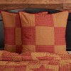 Ninepatch Star Quilted Euro Sham 26x26 VHC Brands - 4 of 4