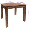 vidaXL Dining Table Mixed Recycled Wood 32.3"x31.5"x29.9" - 4 of 4