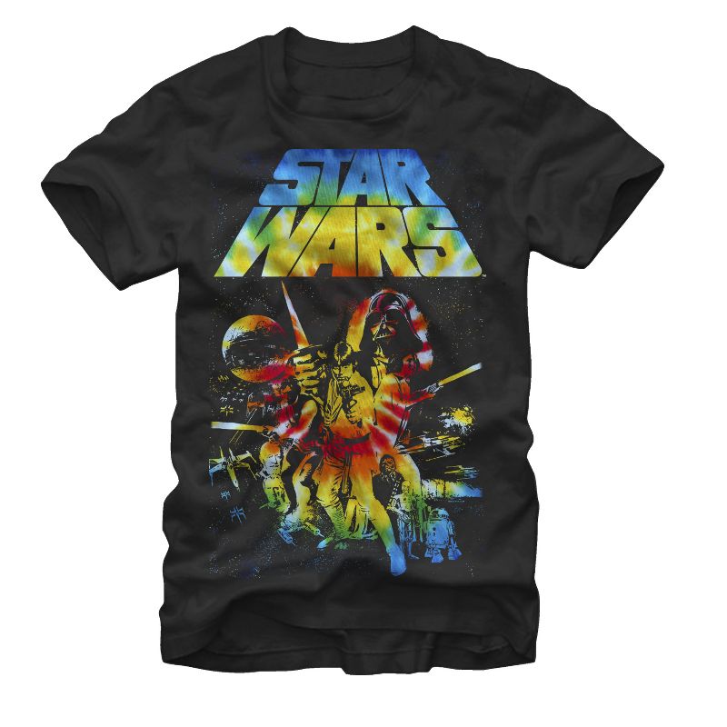 Men's Star Wars Classic Tie-Dye Poster T-Shirt, 1 of 5