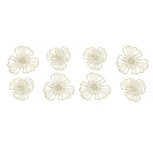 YIYIBYUS 7-Piece Metal Wall Decor, Flower Wall Hanging Art, Indoor Metal Wall Decor for Bedroom Home - 1 of 4