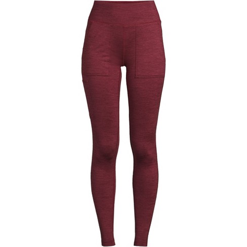 Lands' End Women's Active High Impact Fleece Lined Pocket Leggings