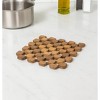 Home Mart Goods Natural Bamboo Trivet Pot Mat - Set of 2 - 4 of 4