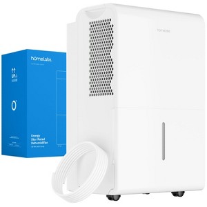 hOmeLabs 50 Pint Wi-Fi Dehumidifier with Pump for up to 7,000 Sq Ft (MAX 120 Pint at 95°F, 90% RH) – For Large Rooms, Offices, and Basements - 1 of 4