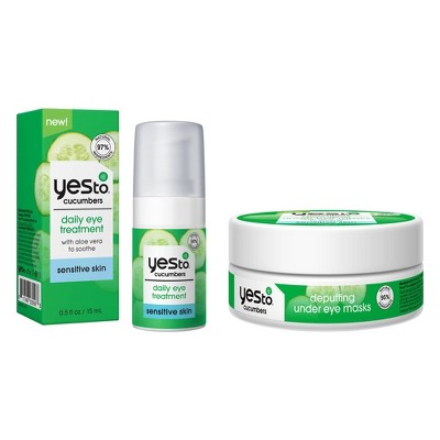 Yes To Under Eye Mask and Cream - Cucumber - 2pk