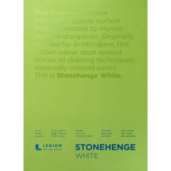 Stonehenge Paper Pad 5"X7" 15 Sheets/Pkg-White 90lb