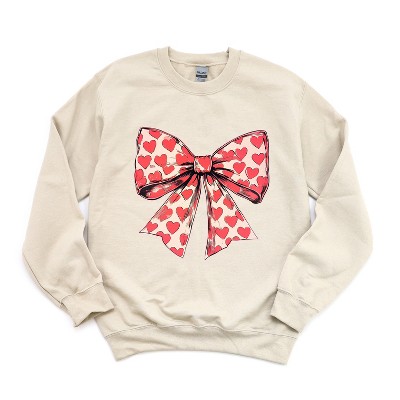 Simply Sage Market Women's Graphic Sweatshirt Coquette Hearts