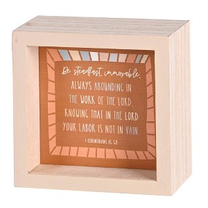 Dicksons Inspirational Double Sided Standing Tabletop Plaque Sign For Living Room 4 x 4 Wood Peace I Leave With You Cardinal - 1 of 1