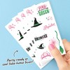 Big Dot of Happiness Witch Temporary Tattoos for Girls Pink and Green Birthday Favors, Halloween Activity, Set of 12 Tattoo Sheets – 108 Total Tats - 3 of 4