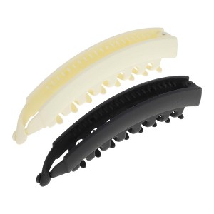 Unique Bargains Women's Fashion Banana Hair Clips 2Pcs - 1 of 4