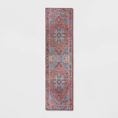 2'7"x8' Runner Brya Ave Bold Persian Style Rug Red/Navy - Opalhouse™