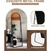 Full Length Arched Mirror for Entryway Bedroom Bathroom Living Room Large Floor Standing Mirror with Metal Frame Silver Color - 4 of 4