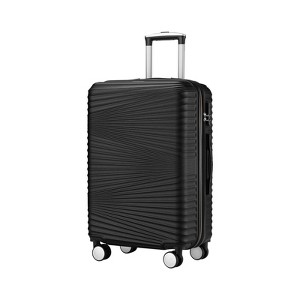20 Inch Luggage Suitcases with Spinner Wheels Expandable Hardside Luggage Lightweight Suitcase,20" Checked Luggage Black - 1 of 4