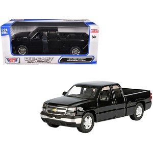 2006 Chevrolet Silverado 1500 Pickup Truck Black "Die-Cast Collection" Series 1/25 Diecast Model Car by Motormax - 1 of 3