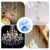 Unique Bargains Hanging Ornament DIY Craft Prisms 2 Holes Octagon Suncatchers 0.55" 100 Pcs - 4 of 4