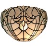 Amora Lighting Tiffany Style White Floral Wall Sconce Lamp 12" Wide - 4 of 4