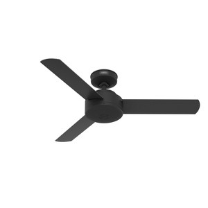 Hunter Fan 44" Presto Ceiling Fan and Wall Control Matte Black - 1 of 4