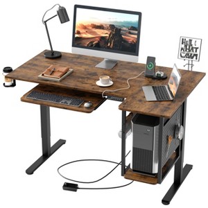 Bestier 57inch L-Shaped Standing Desk with Keyboard Tray for Home Office - 1 of 1
