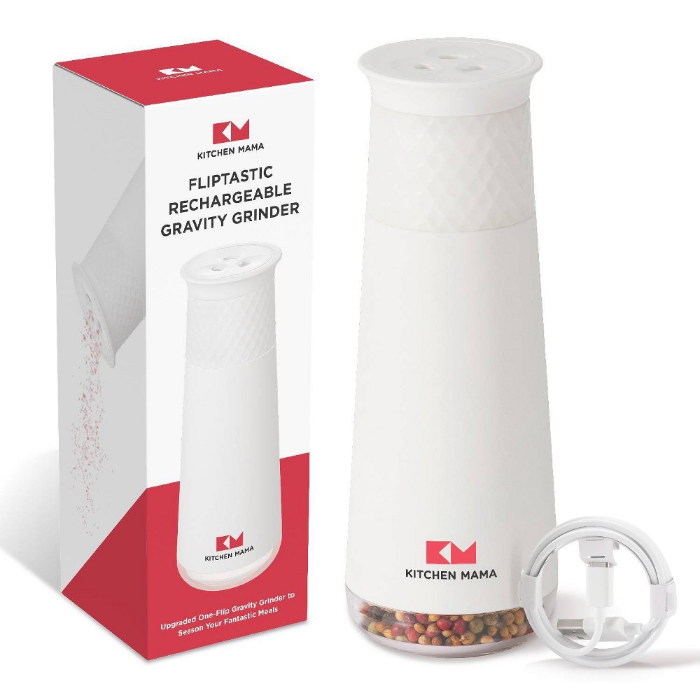 Kitchen Mama Salt and Pepper Grinder White