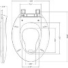 Slow-Close Toilet Seat, Quiet Polypropylene (PP) Toilet Lid with Secure Hinges, Easy to Install & Clean - 2 of 4