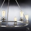 Urban Ambiance Luxury Luxe Industrial Chandelier,  27-1/2"H x 28"W,  Brushed Nickel Finish, UHP2242 - 4 of 4