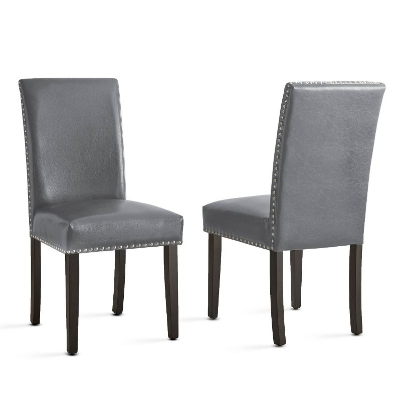 Set of 2 Verano Side Chairs Espresso/Gray - Steve Silver Co., 1 of 5