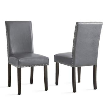 Set of 2 Verano Side Chairs Espresso/Gray - Steve Silver Co.