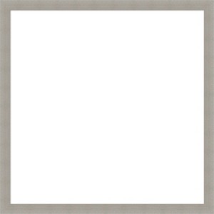 Amanti Art Woodgrain Stripe Chocolate Framed Dry Erase Magnetic Board - 1 of 4