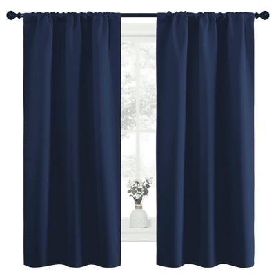 NICETOWN Blackout Curtains Rod Pocket Thermal Insulated Privacy Drapes 2 Panels