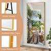 FURNIinspire Full Length Mirrors Floor Standing Body Mirror, Large Rectangle Mirror Long Dressing Mirror for Bedroom, Gold, 18"*58" - 4 of 4
