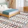 Nasitip Retro Bohemia Area Rugs for Living Room Soft Low Pile Non-Sliping, Machine Washable - 3 of 4